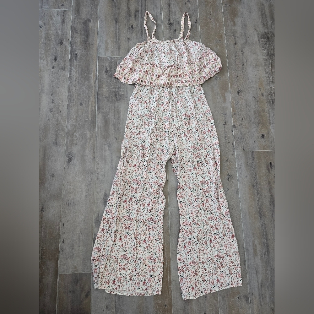 Japana Floral Cream Jumpsuit